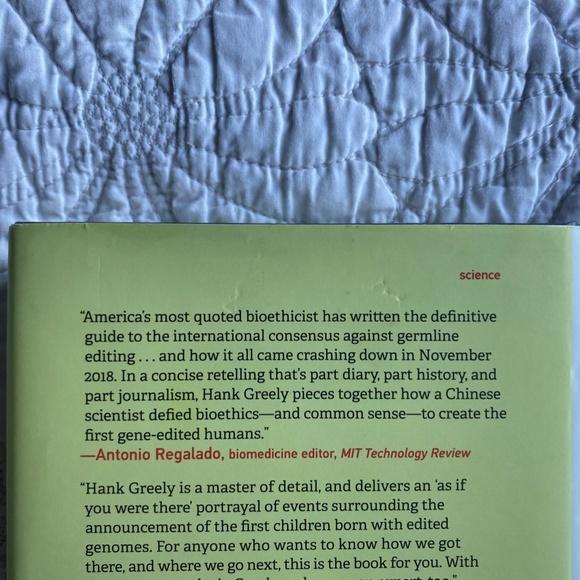 "CRISPR People: The Science and Ethics of Human Ethics" by Henry T. Greely - Picture 4 of 9